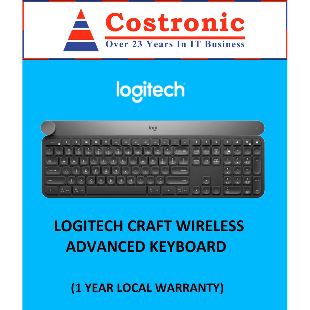 LOGITECH CRAFT ADVANCED WIRELESS KEYBOARD | Shopee Singapore