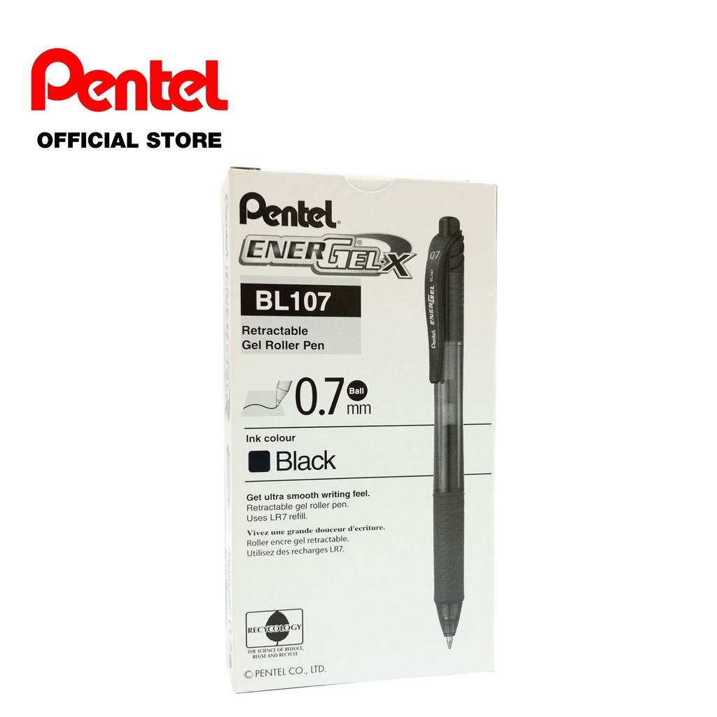 PENTEL EnerGel-X Gel-Tintenroller, 0,7 Mm Kugel, Braun – 3er Pack Mit Gummierte Griffzone