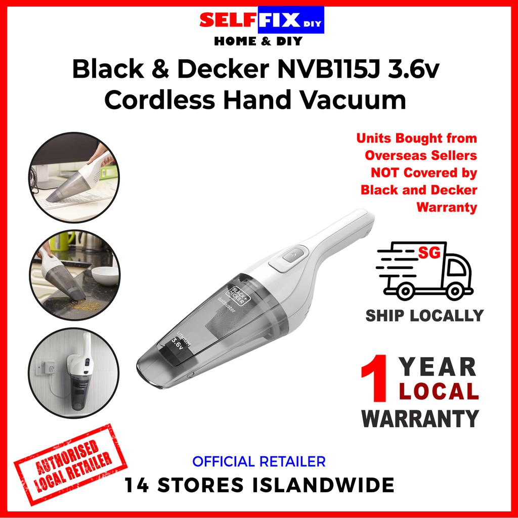 Black and Decker 3.6V Handheld Vacuum Cleaner Cyclonic Dustbuster
