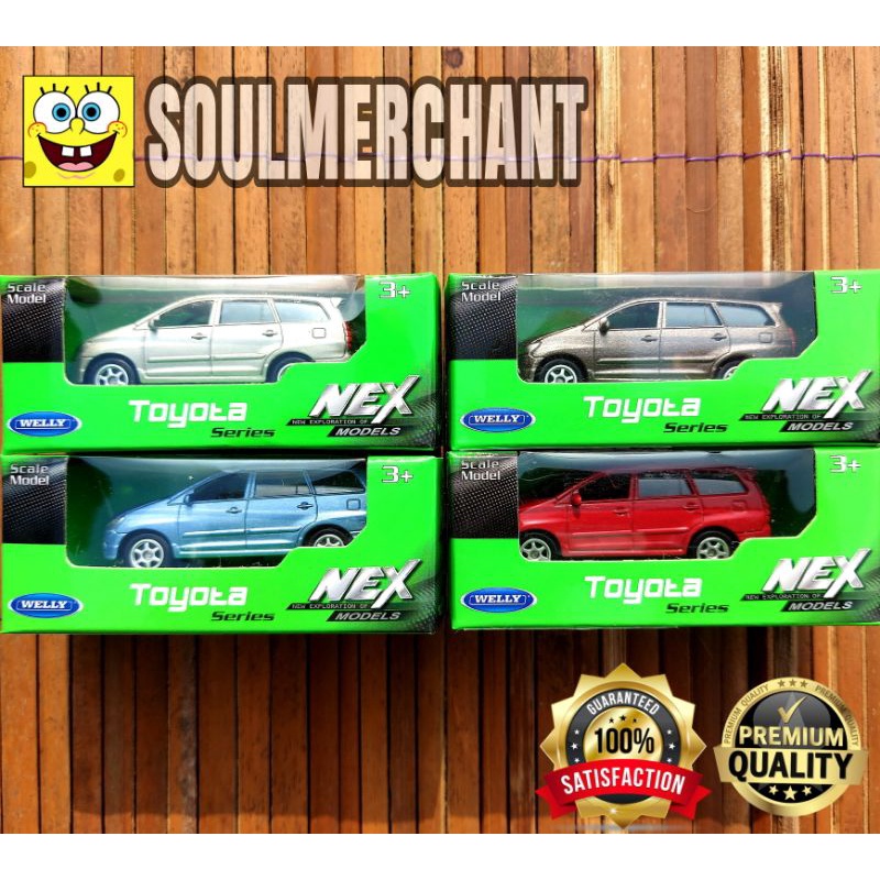 WELLY NEX TOYOTA KIJANG INNOVA SET 4 PCS SCALE 60 - AVANZA YARIS ...