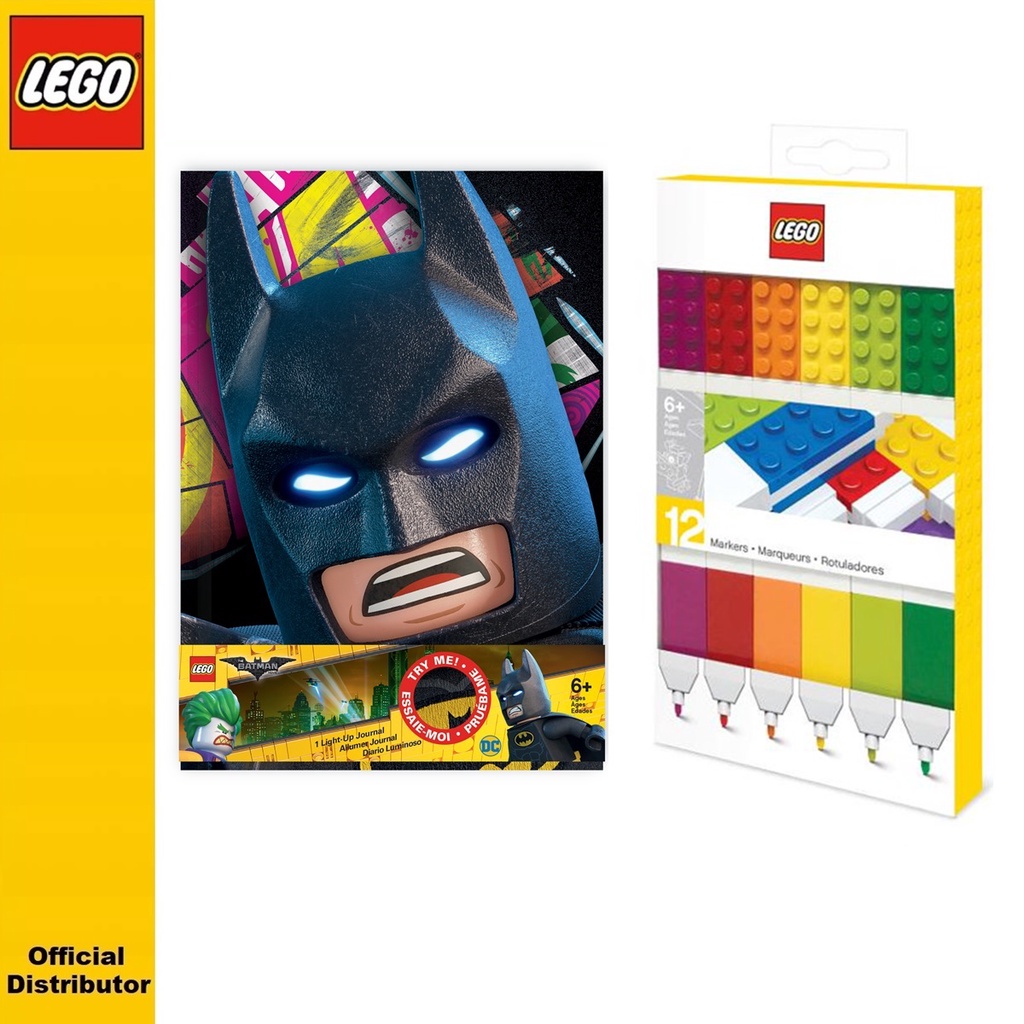 LEGO Markers and Batman Light-Up Journal | Shopee Singapore