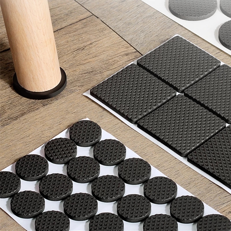 Black Self Adhesive Furniture Leg Rug Anti Scratch Floor Protectors Chair Table Foot Covers Anti Slip Furniture Chair Leg Caps Shopee Singapore