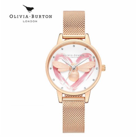 Olivia Burton Women Watch Free Shipping Fashion Watch 3D Bee 30 34 38mm Case Rose Gold Watch OB16AD39 OB16PP40 OB16FB01 0B16VM11 OB16VM12 OB16WL73