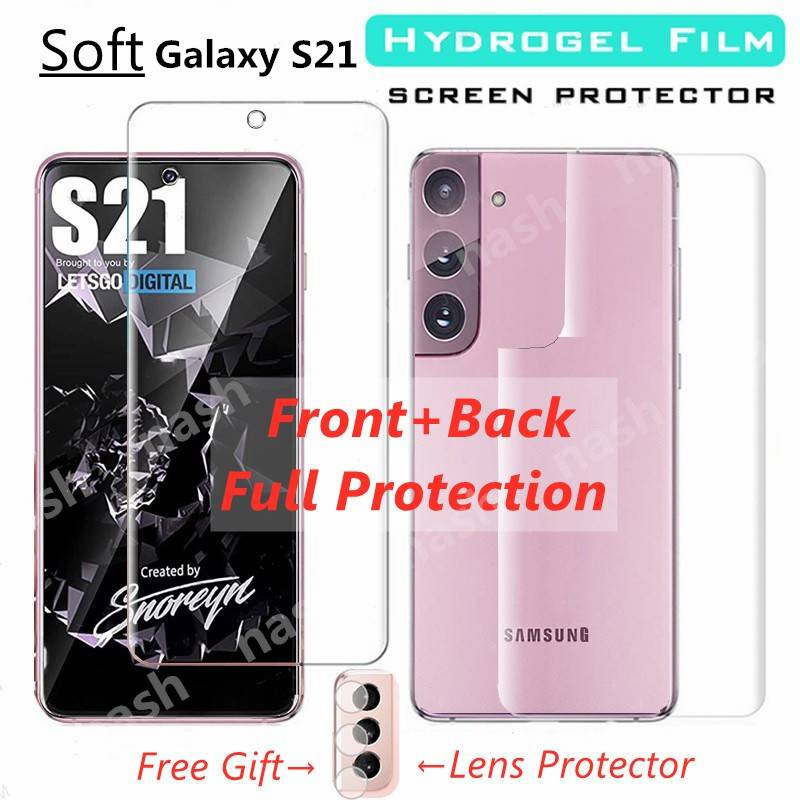 Hydrogel Film for Samsung Galaxy S21 Fe 5G Screen Protector for Samsung S20  Fe Ultra S21Plus S20+ S21+ Back Cover Soft Film Case