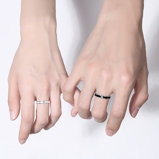 2pcs Plane Couple Set Promise Ring Engagement Wedding Party Matching  Adjustable Ring