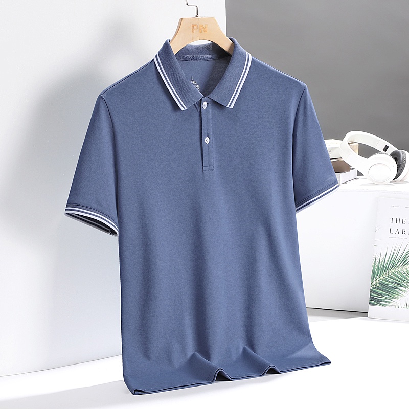 Polo Tee Casual Plain Shirt Men Fashion Polos Short Sleeve Collar ...