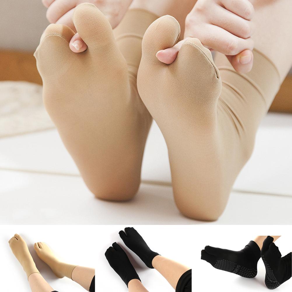 NE 1Pair Ladies Mesh Finger Toe Socks Flip Flops Shallow Antiskid Invisible Two Finger Nonslip Silk Stockings Shopee Singapore