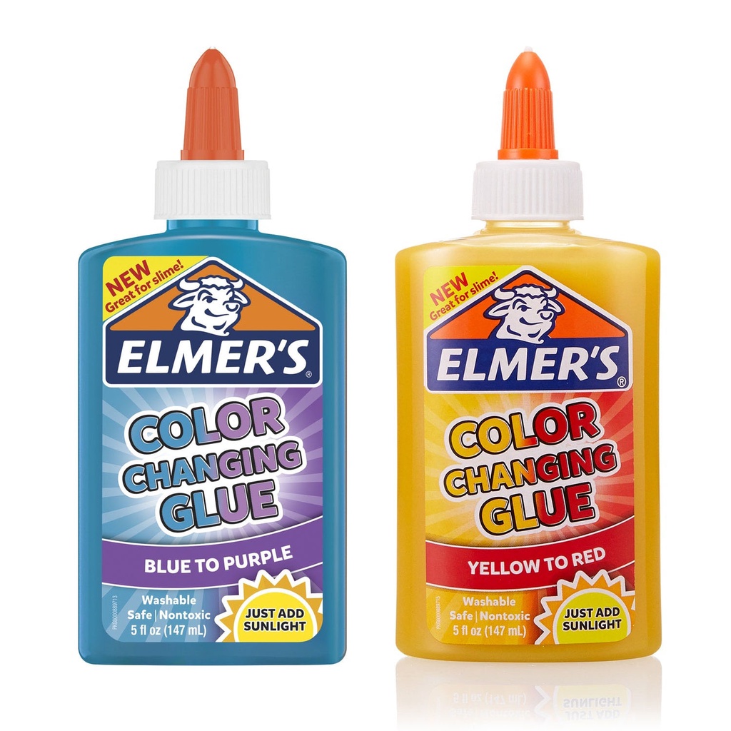 Elmer's Glue Color Changing Glue Yellow Red / Blue Purple - Safe ...