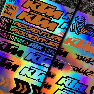 KTM Motorcycle Reflective Holographic Stickers Vinyl Decals