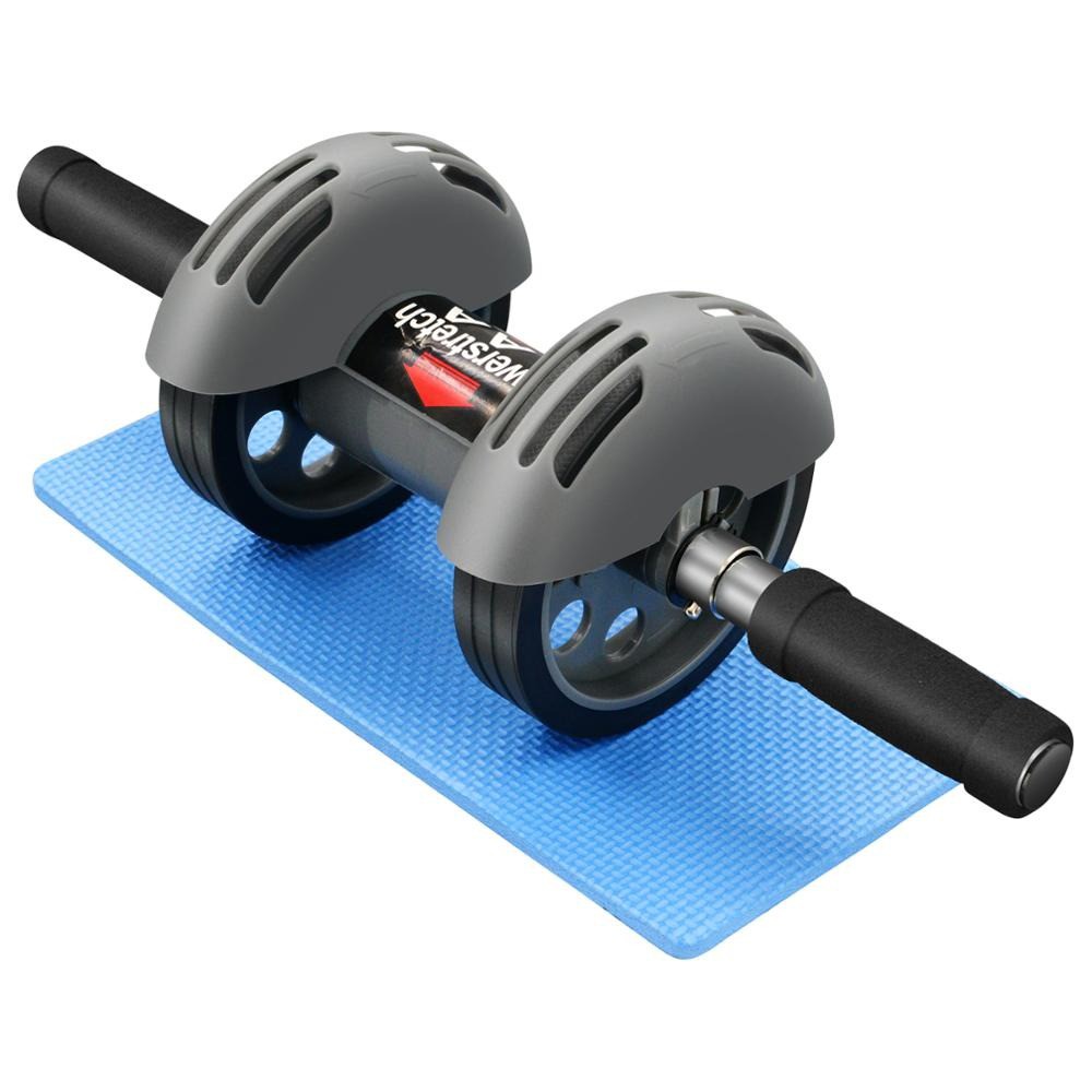 Automatic Rebound ABS Roller Core Abdominal Gym Fitness Workout Double ...