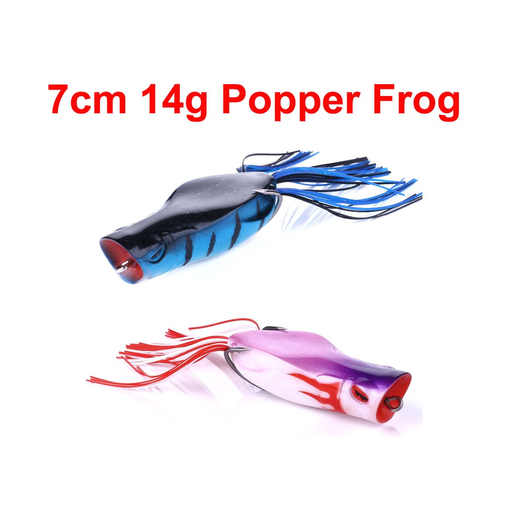Anh 7cm 14g Popper Soft Frog Lures Gewang Haruan Frog