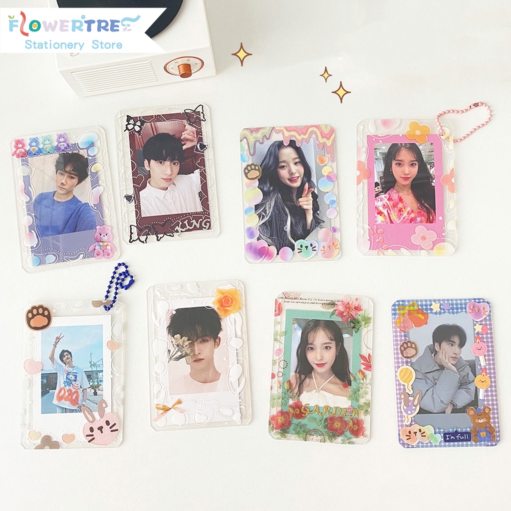 kpop photocard holder with Random Double side photocard –