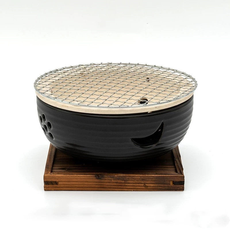 stylish elegant japanese hida konro japanse stove . Round Ceramic