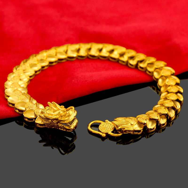 Mens 916 deals gold bracelet