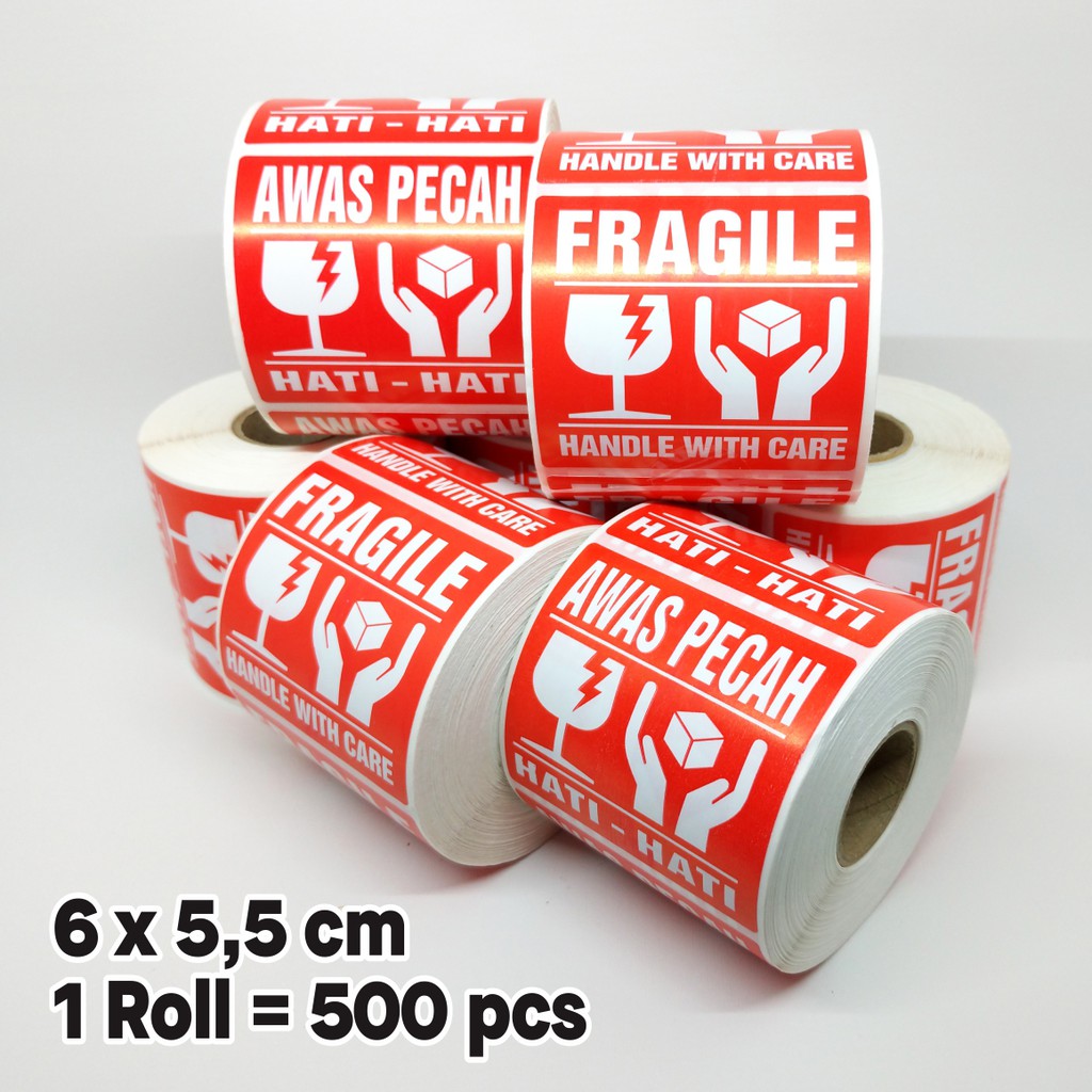 Fragile Handle Label Sticker with Care Sticker Beware of Breakage of ...