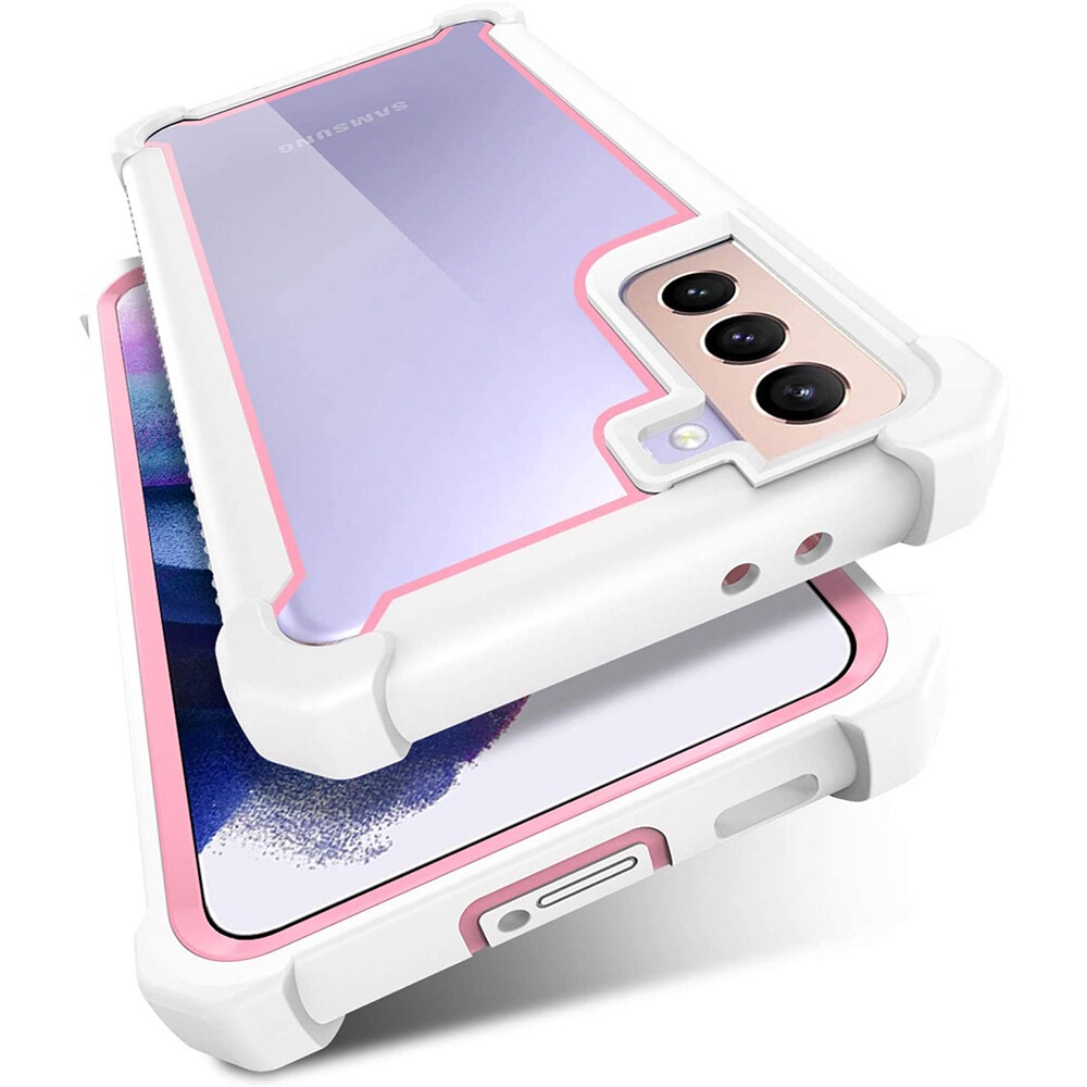 Clear Acrylic Hard Back Hybrid Dual Layer Shockproof Protective Phone Case for Samsung Galaxy S23 Ultra/S22 Ultra/S21 Ultra/S21 Plus/S20 Ultra/S20 Plus/Note 20 Ultra/Note 10 Plus