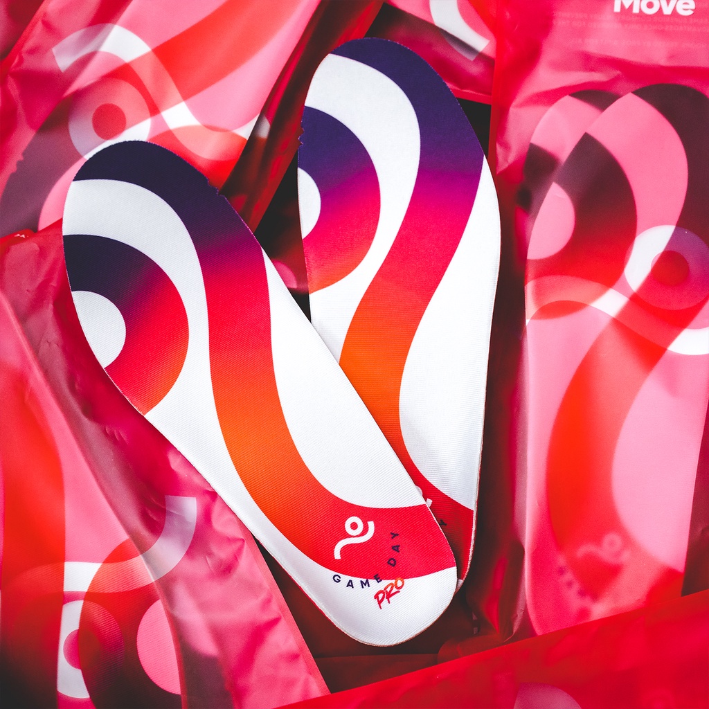 Move Game Day Pro Insoles Enhanced Version Sports CarbonLike Support
