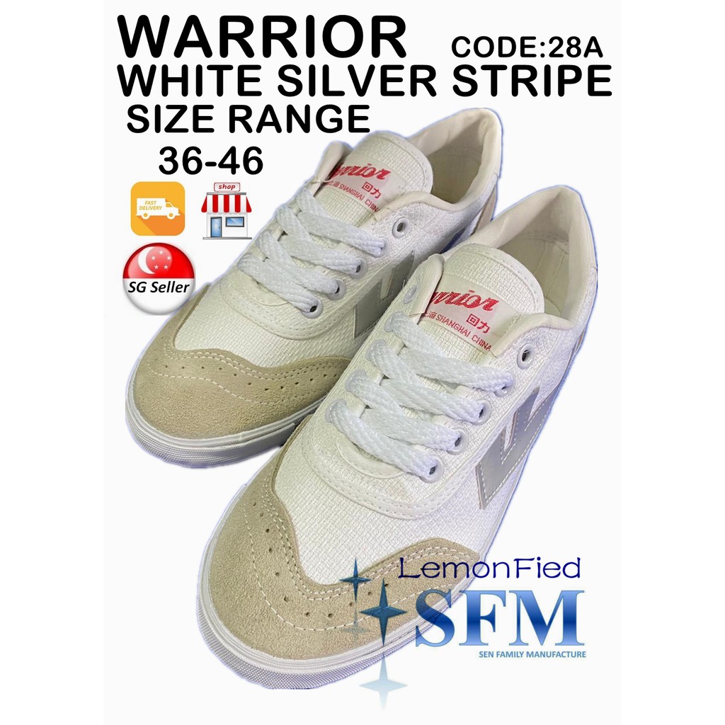 Warrior hot sale white shoes