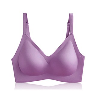 Thin Strap Two Tone Jelly Support Wireless Latex Bra. Many Design