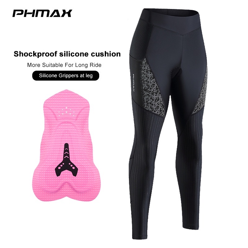 PHMAX Cycling pants Women Bicycle Trousers Summer UV Protection Riding Long  BiB Pants