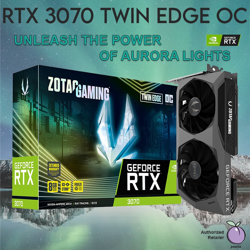 [ジャンク]ZOTAC RTX 3070TWIN EDGE OC 8GB グラボ ZOTAC GAMING GeForce RTX 3070 Twin Edge | ZOTAC