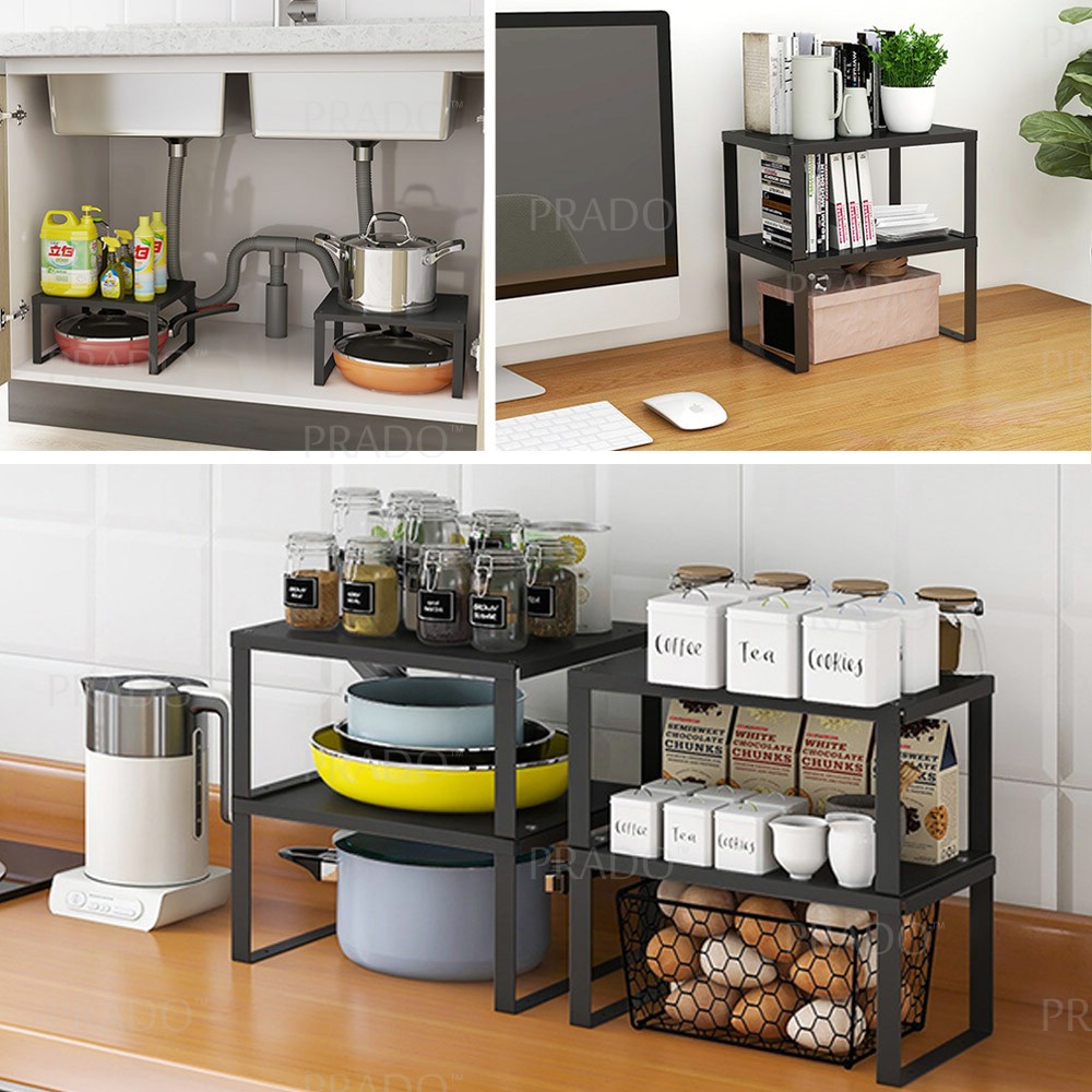 PRADO Kitchen Cabinet Shelf Insert Unit Rak Dapur Desktop Table ...