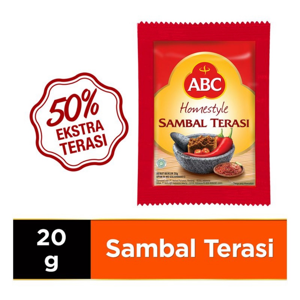 Abc Spicy Terasi Sambal 20g Sachet unit | Shopee Singapore