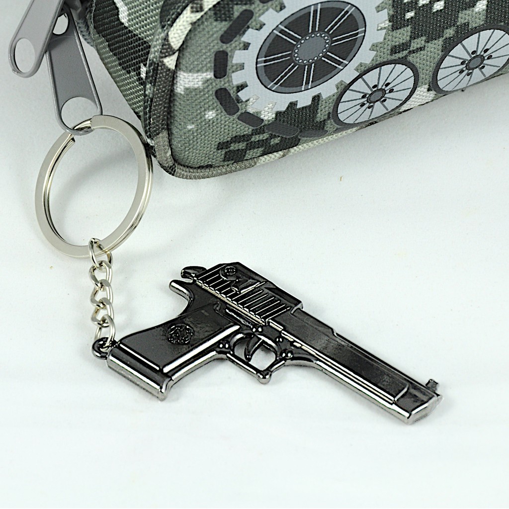 Desert Eagle Metal Gun Rifle Keychain - Military Gift or Souvenir ...