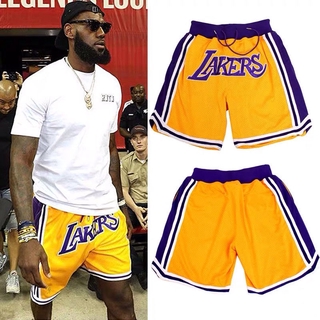 Lakers shorts hot sale with pockets