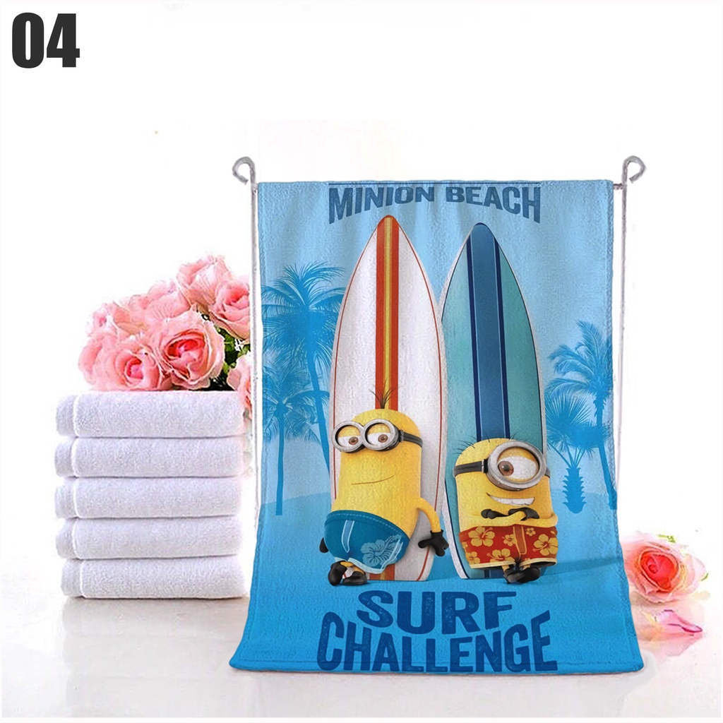 minions towel cartoon bath towel thick soft absorbent towel pet