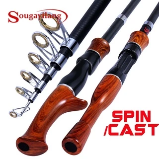 Sougayilang Spinning Fishing Combo 1.6m Carbon Fiber Spinning Rod