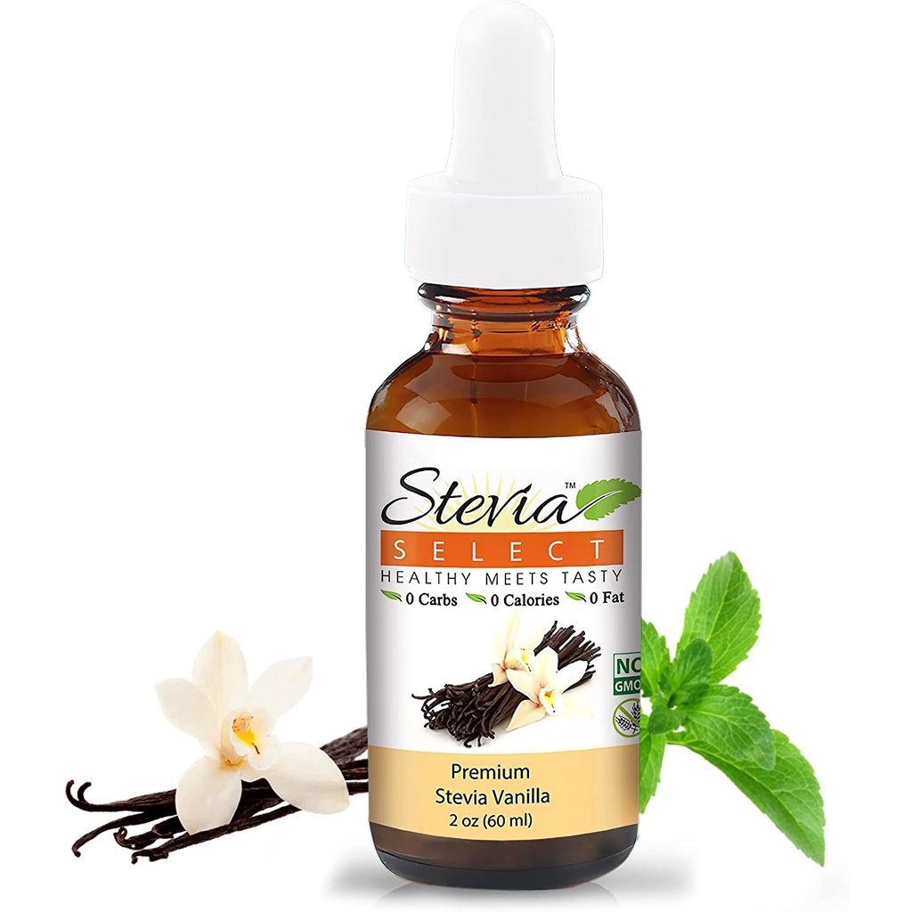 Stevia Select Vanilla Pure Stevia Extract 2oz Liquid Zero Calorie