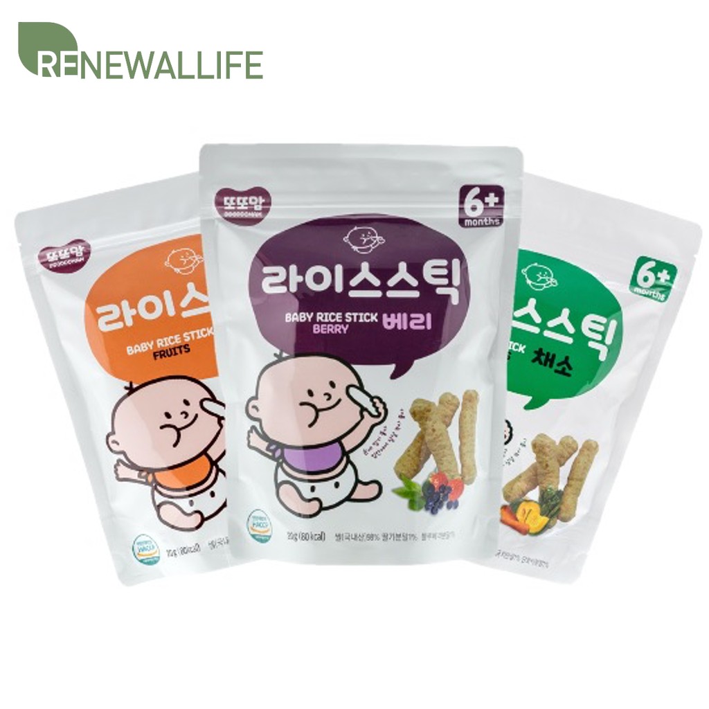 Ddoddomam Baby Rice Sticks x 2 packs Made from 100% Organic Rice ...