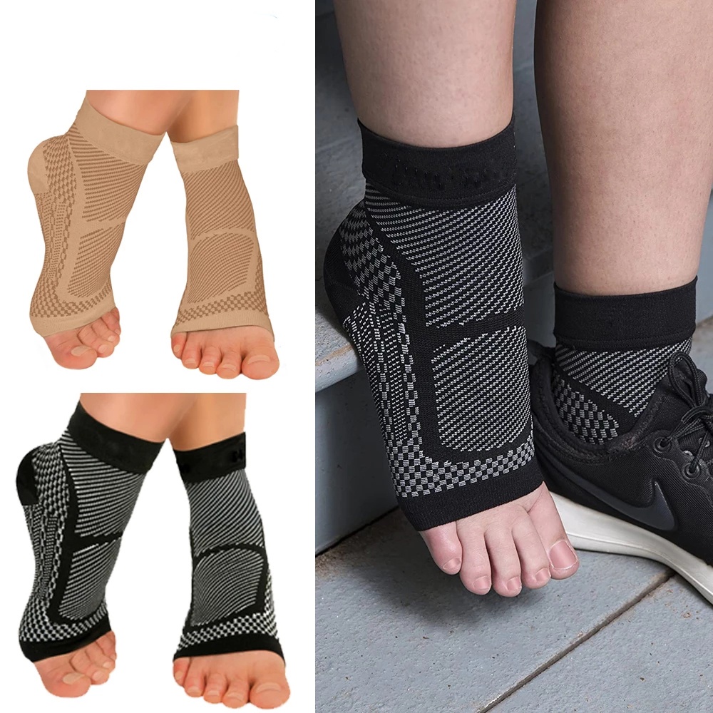 1Pair Plantar Fasciitis Tendonitis Compression Swollen Ankles Leg Brace