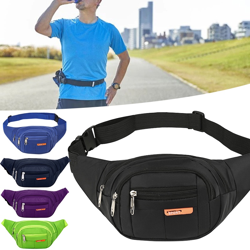 Unisex Large Waterproof Waist Bum Bags Fanny Pack Belt Pouch Wallet Travel Bag Shopee Singapore