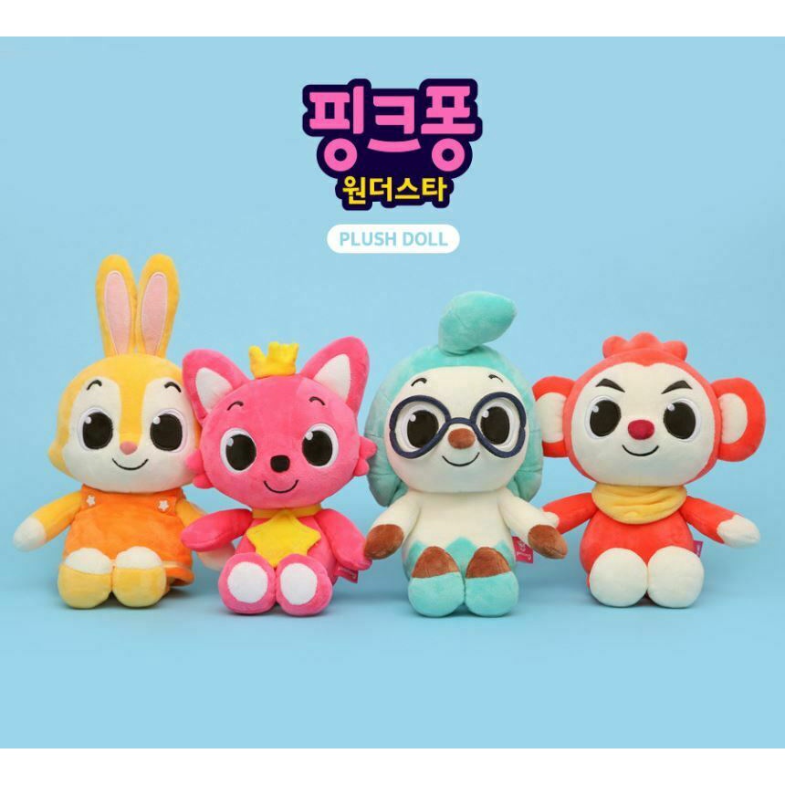 Pinkfong Wonderstar Plush Doll Pinkfong HOGI POKI JENNY Character Set ...