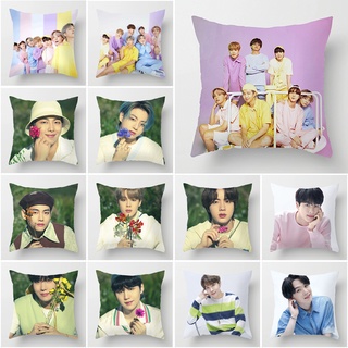 G-Ahora Cartoon Kpop BTS Soft Pillow Cover Decorative Square Throw Pillow  Case Set Cooky MANG KOYA CHIMMY TATA RJ SHOOKY… : kpopita