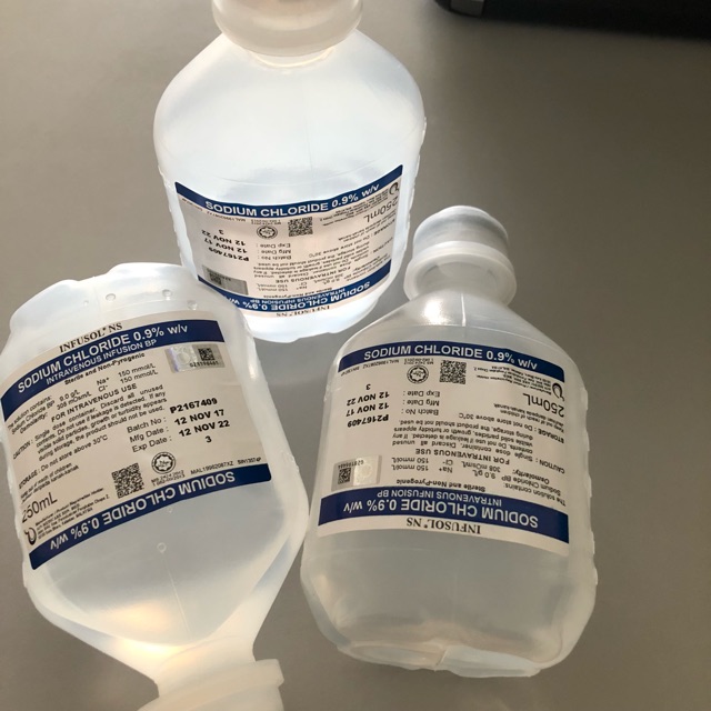 STERILE WATER 250ml/500ml (NORMAL SALINE) | Shopee Singapore