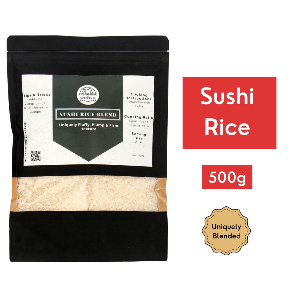 Sushi Rice Smart Rice Blend 500G - Rice & Shine | Shopee Singapore
