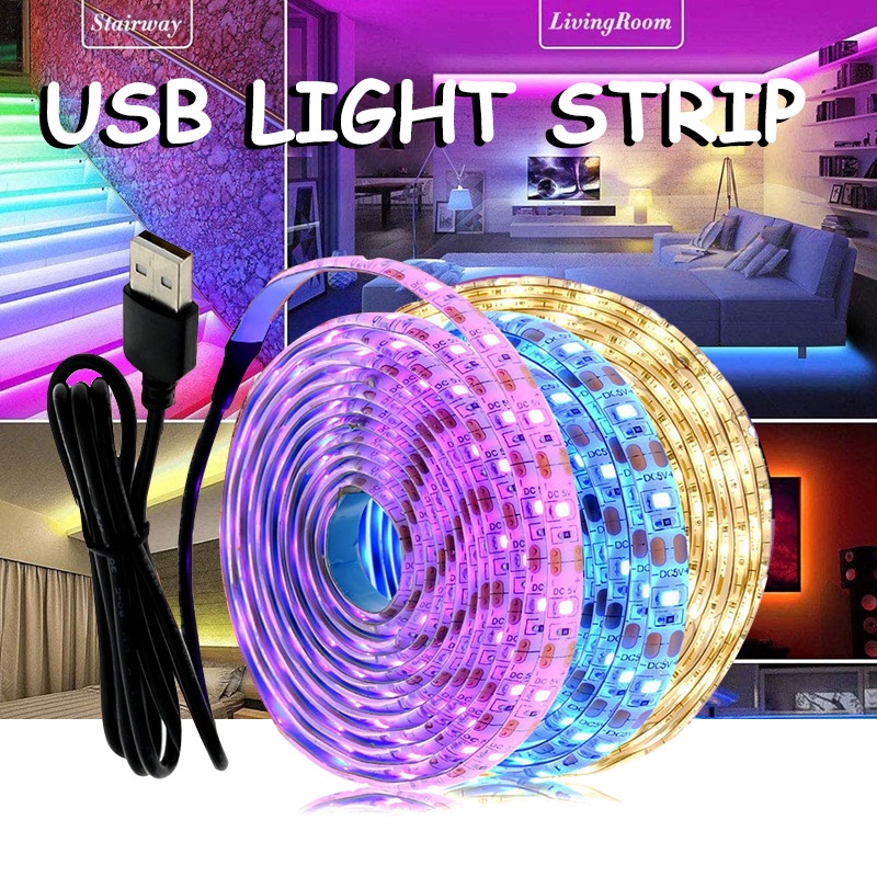 2m LED Streifen SMD 2835 USB TV