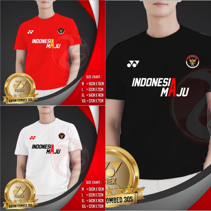 Indonesian Olympic sportswear men's t-shirt screen printed with ...