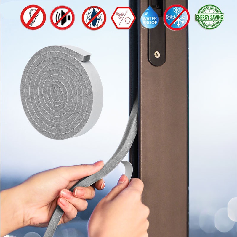 2M Self-Adhesive Sponge Foam Insulation Tape Door Window Sealing Strip ...