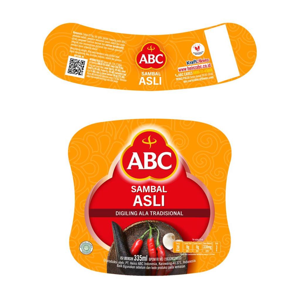 ABC Saus Sambal Asli 335 ml - Multipack 12 pcs - Gambar 3