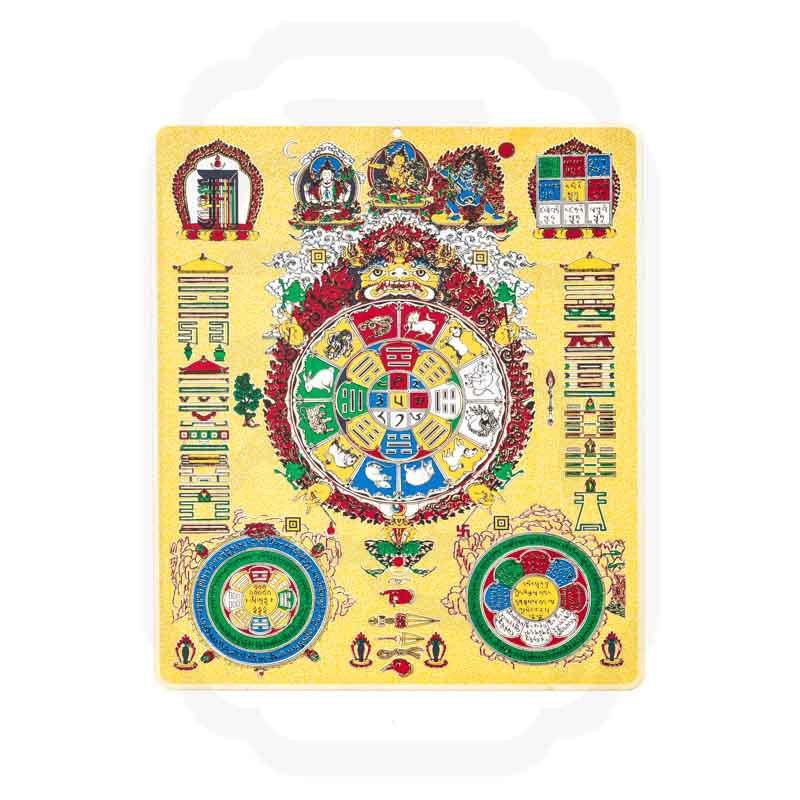 佛教藏密吉祥九宫八卦卡 Eight Trigrams And Nine Palaces Card thean y nang 天外人大师开光 ...