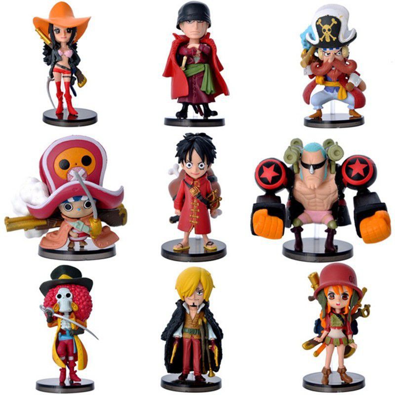 Action Figure One Piece 9 Pcs