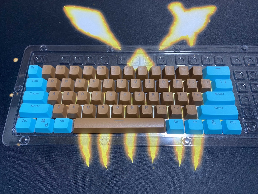 RK61 87 104 Keycaps PBT Material OEM profile Backlit Two-Color ...