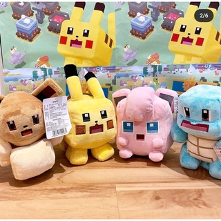 8Pcs/Set Pokemon Quest Building Blocks Pikachu Mewtwo Charmander Eevee  Squirtle Bulbasaur Grand Adventure Series Anime Toy Gifts