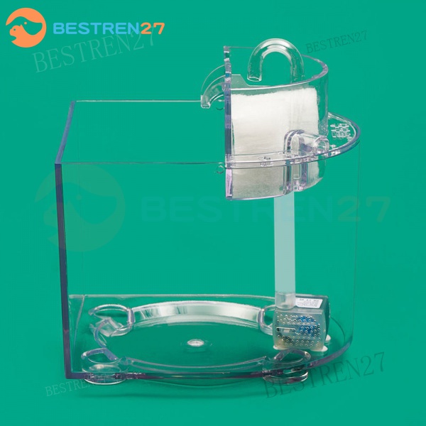Small Fish Tank Aquarium Set Self-Straw High-Straw Acrylic Ultra-White ...
