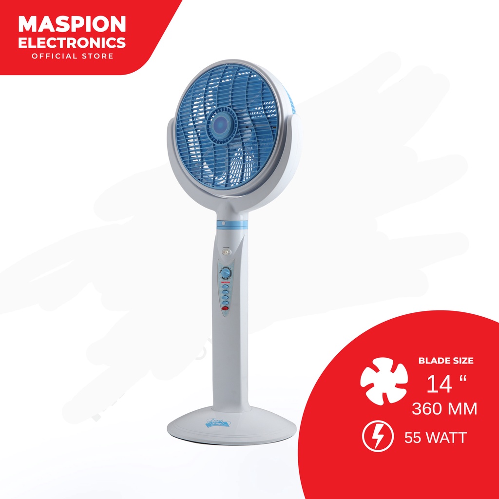 Maspion Stand Fan Kipas Angin Berdiri 14 Inchi JF 1404 T - Gambar 2