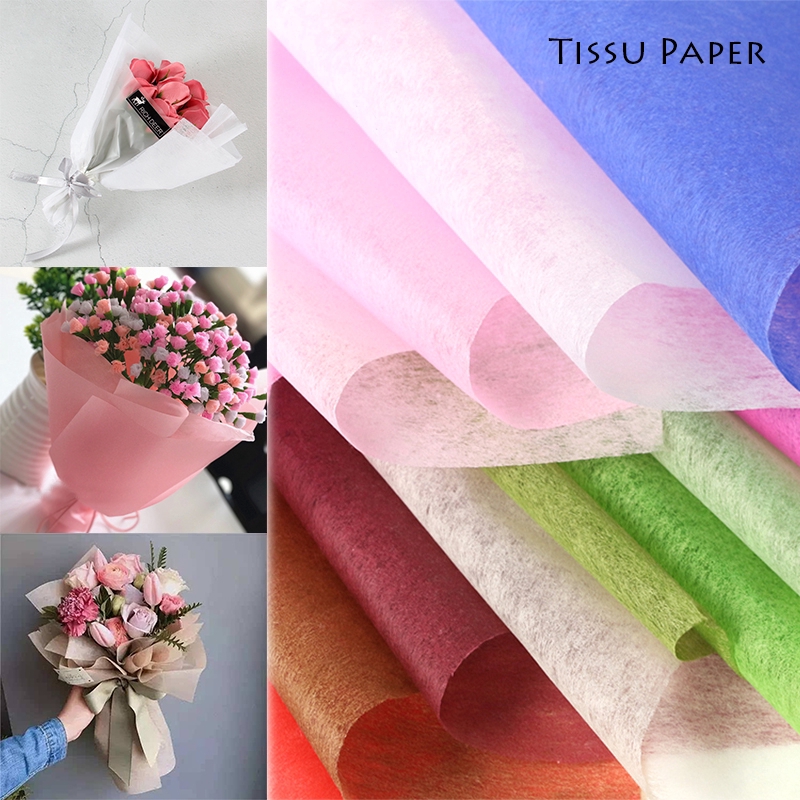 35 Pcs Colorful Cotton Flower Bouquet Wrapper Packaging Gift Wrapping Paper